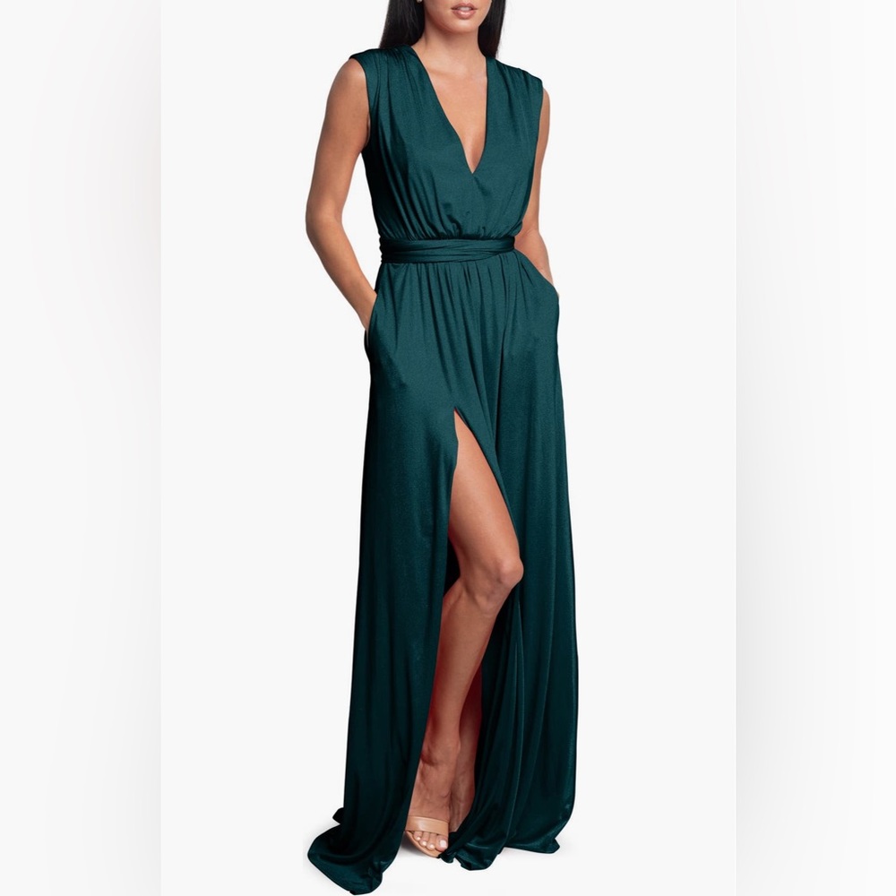 Dress the Population Slit Gown